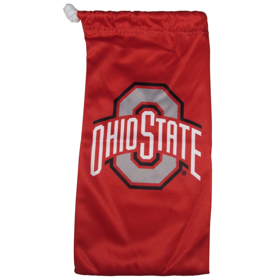 Óculos de sol Ohio State Buckeyes envoltório com bolsa de microfibra UV 400 NCAA licenciado - Imagem 3 de 3