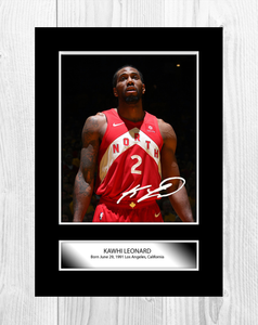 kawhi leonard autographed raptors jersey