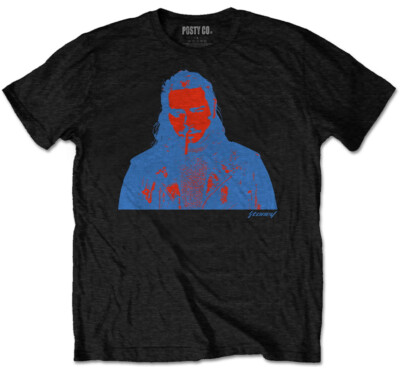 Post Malone 'Red & Blue Photo' (Schwarz) T-Shirt - NEU & OFFIZIELL!