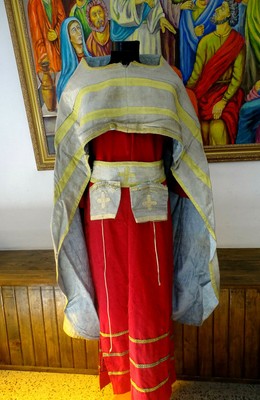 Old Christian orthodox church priest vestment-gray | eBay