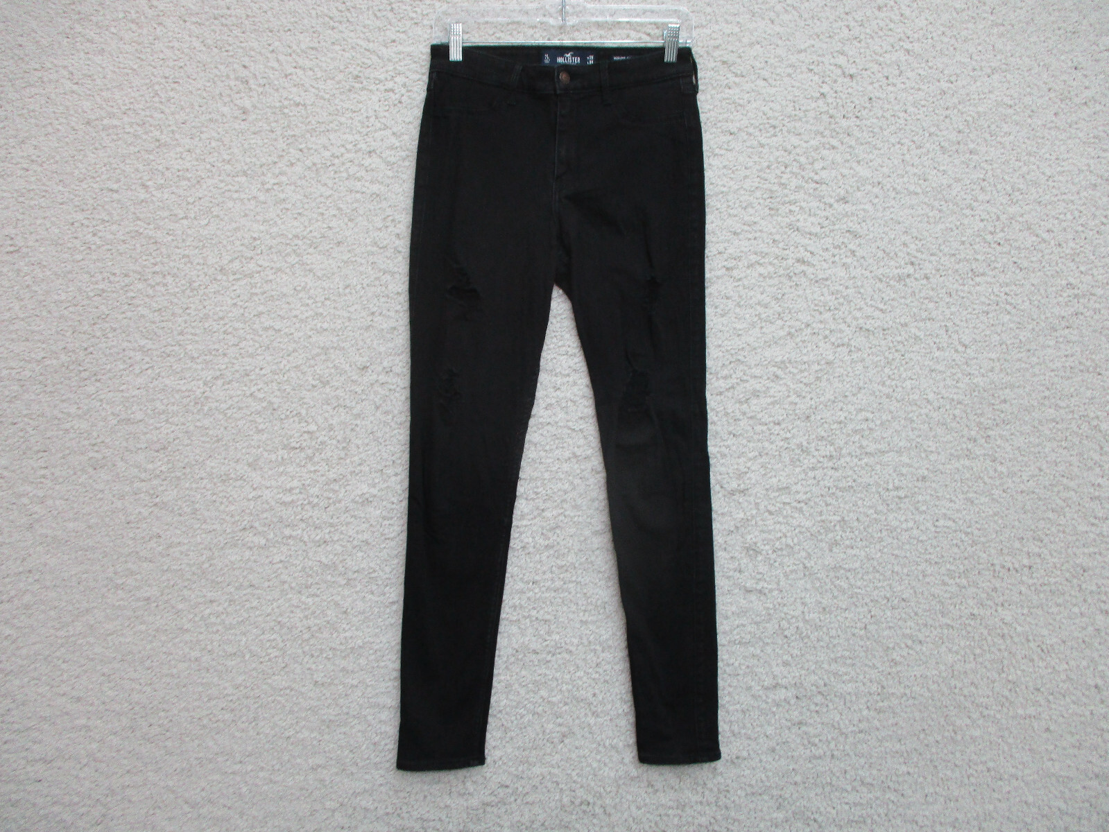 Hollister 7L Womens High Rise Black Denim Jean Leggings