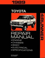1989 Toyota 4-Runner Shop Service Repair Manual Book Engine Drivetrain OEM