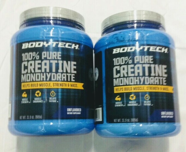 BodyTech 100 Pure Creatine Monohydrate Unflavored 5 GM/Serving Supports
