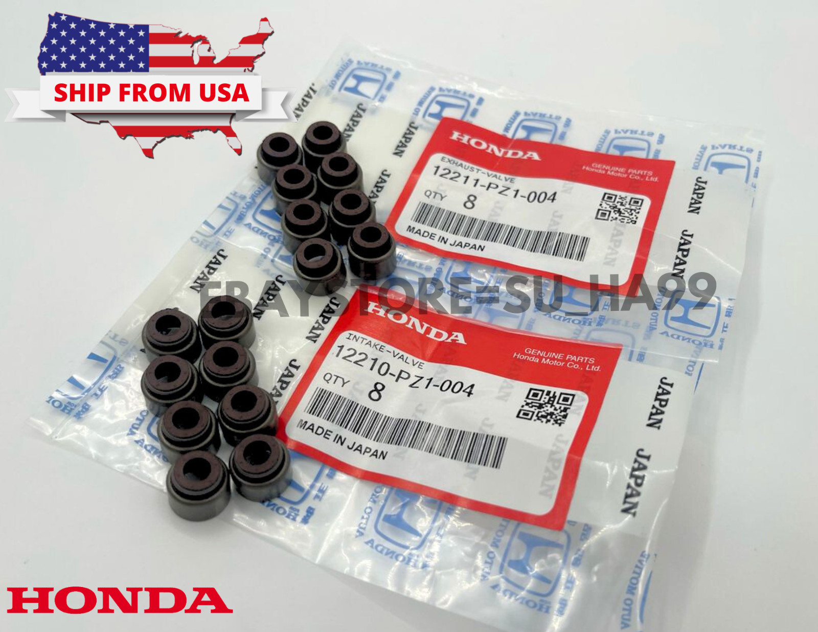 16 Genuine OEM Honda Valve Stem Seal Set Kit B16 B18 D16 K20 K24 H22 ACURA 