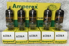 Lot Of 5 NOS NIB Amperex 6CB6A 6CB6 Vacuum Tubes (40 Available)