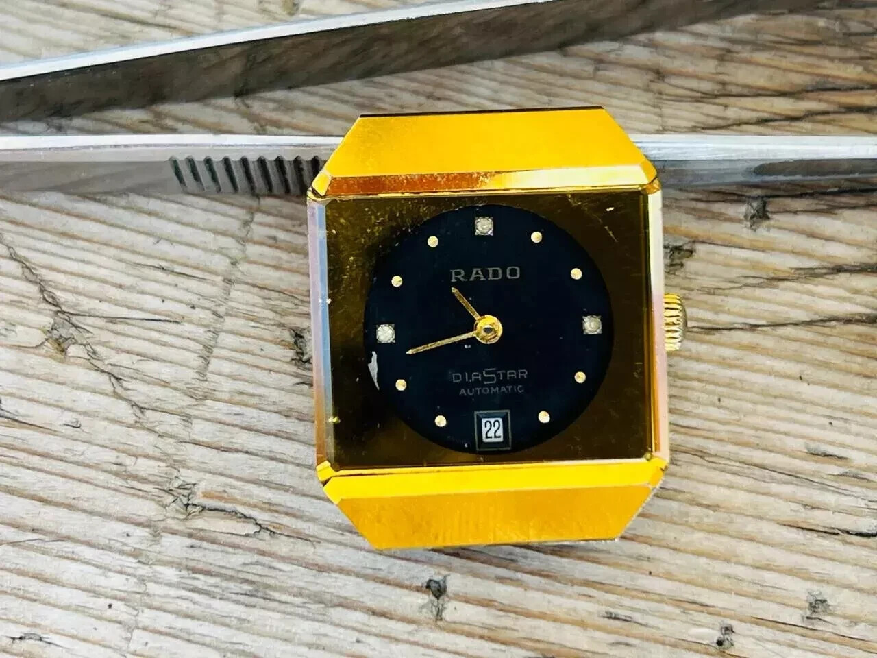 Vintage Rado Diastar SR-64 Watch For Parts or Repair