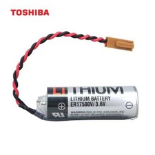 Toshiba ER17500V 3.6V PLC Battery, Digital Control Battery With Brown Plug