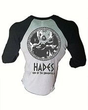 Iron Gods Hades Workout T-Shirt, Mens Raglan Shirt, Gym Clothing, Gym Outfit