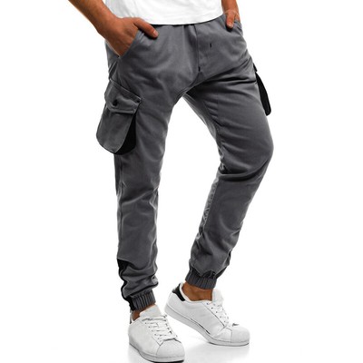 Da Uomo Tasche Cargo combattimento Pantaloni Jeggings Casual Stretch  Allenamento Pantaloni all'aperto | eBay