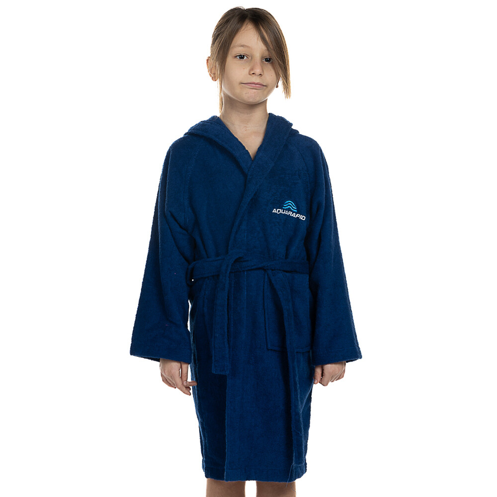 Aquarapid Accappatoio Fanpy, Junior Unisex, All Sport/Piscina - BLU (Blue)