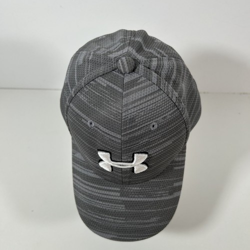 Under Armour Grey & White Embroidered Fitted Youth Hat S/M UA Pro Fit--EXC COND - Picture 8 of 10