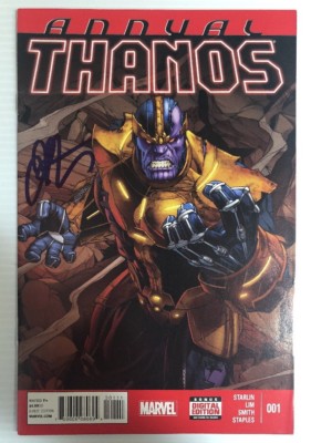 Jim Starlin Signed Autographed Annual Thanos #1 Comic Book Marvel ...