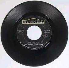 1966 The Mamas & The Papas 45 Vinyl I Saw Her Again & Even If I Could, 45-D-4031