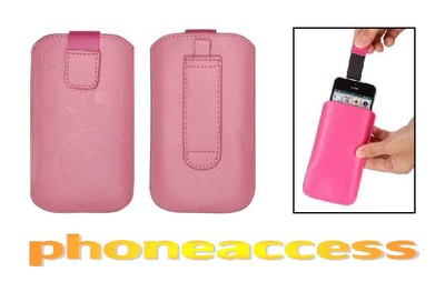 Housse Etui Luxe Universel CUIR Noir Horizontal D ~ Alcatel Glamphone Elle 2