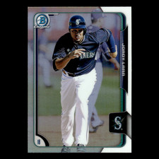 Jordy Lara #63 2015 Bowman Chrome Draft Refractor Seattle Mariners Baseball Card