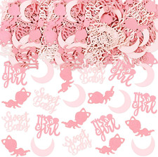 100 Pieces Baby Shower Confetti - It'S a Girl Sweet Baby Confetti Decorations Pi