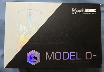 Glorious Model O- Glossy White Gaming Mouse Wired USB Optical Adjustable DPI LED