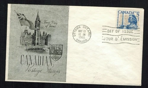Canada #390, 1960 5¢ Dollard des Ormeaux Caneco cachet FDC