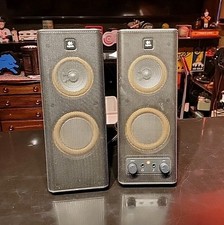 Logitech Computer Speakers A-320 TESTED AND WORKING FAST SHIPPING 10x4x4 In Size
