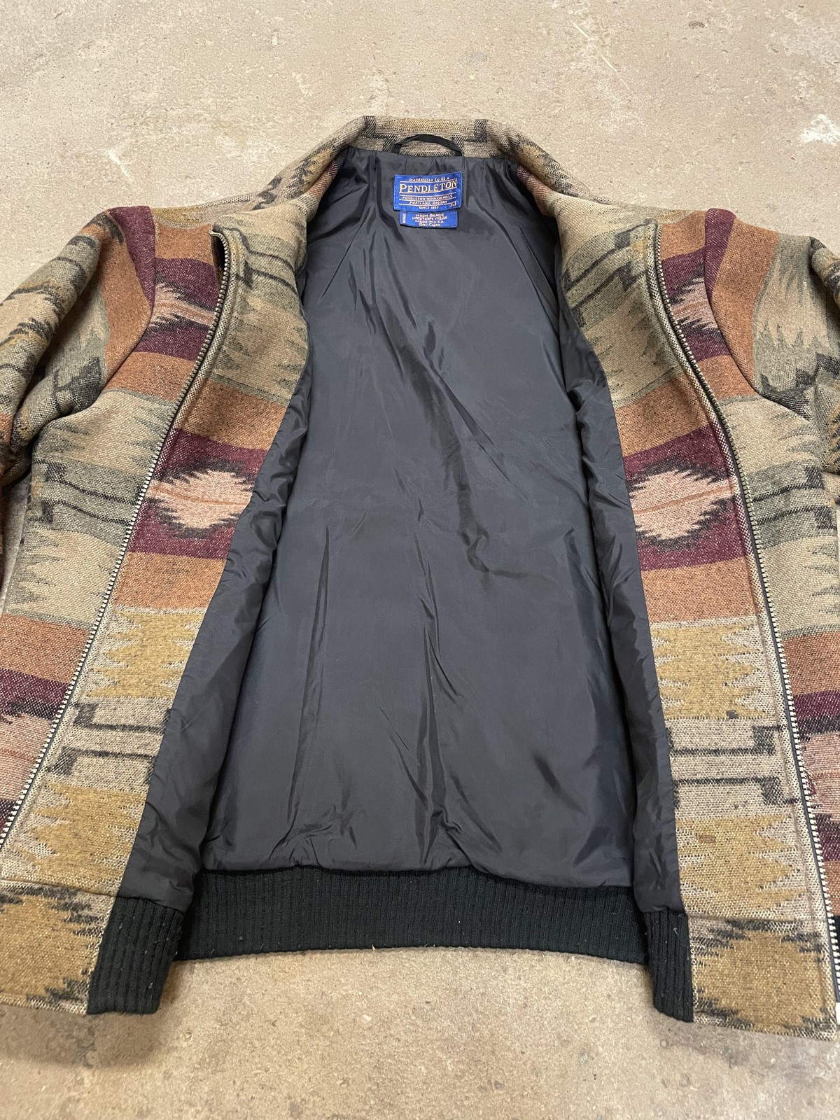 Pendleton Jacket Mens Large Multicolor Wool South… - image 9