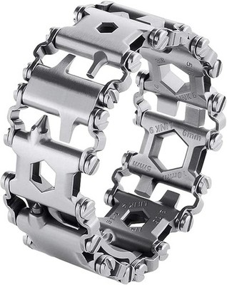Stainless Tool Bracelet Compatible for LEATHERMAN TREAD, 29 in 1 Survival Hiking