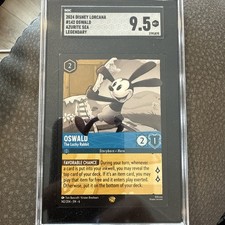 Oswald - The Lucky Rabbit 142/204 Legendary Non-Foil - Lorcana SGC 9.5