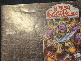 Conquest Of The Crystal Palace (NES, Nintendo, 1990) Manual Only!