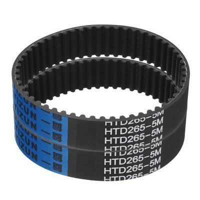 2pcs HTD-5M Rubber Timing Belt 53 Teeth, 265mm Pitch Length x 20mm Width