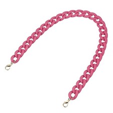 Acrylic Purse Strap,23.6" Matte Bag Chain Replacement Rose Red