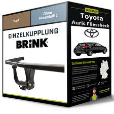 Starre Anhängerkupplung für TOYOTA Auris Fliessheck 07- Typ E15 Brink NEU
