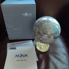 Mova Globe Antique Terrestrial White 4.5 Inch