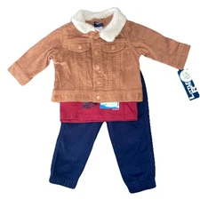 Little Rebels Corduroy Coat 3 Piece Set