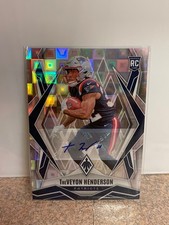 2025 Panini Phoenix Football Treveyon Henderson #187 Pandora RC Auto Patriots