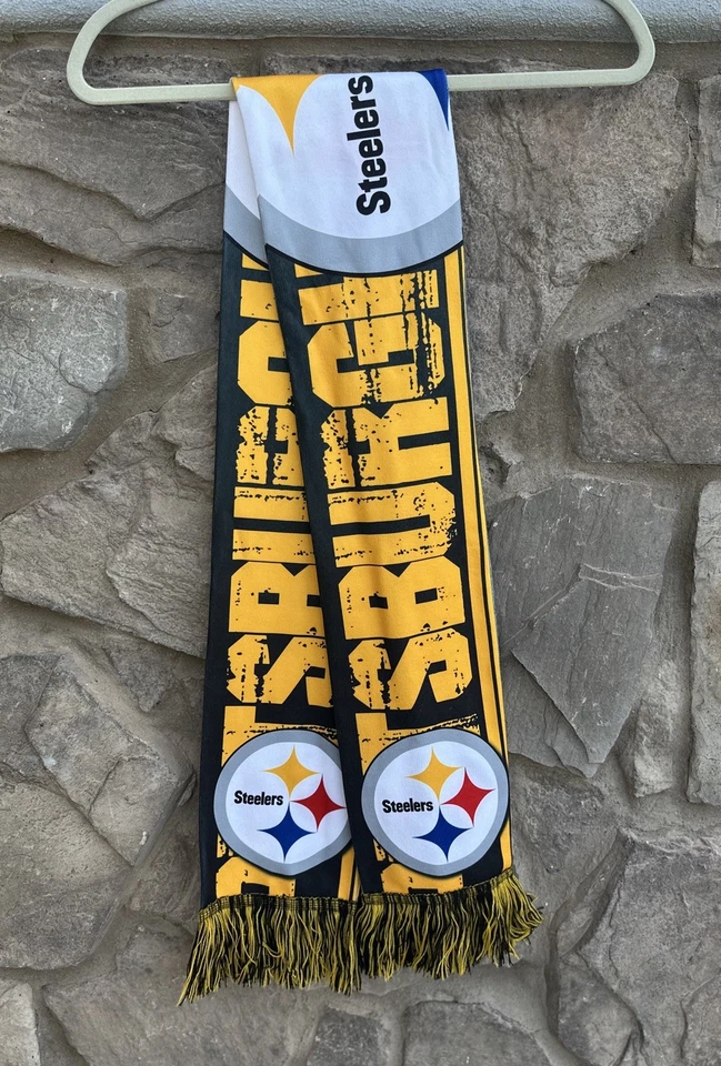 Bufanda estampada gráfica negra amarilla Forever Collectables Pittsburgh Steelers Foto 2 de 4