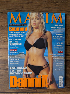 Maxim Magazine Issue 41 Dannii Minogue, Jennifer Aniston, Kirsty Kyberd