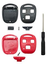 Keyless Entry Remote Control Key Replacement Key Fob Case Shell Fit Black Red