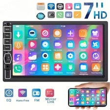 7" 2 Din Car Stereo HD MP5 Player Bluetooth Touch Screen Radio Mrrior Link BT