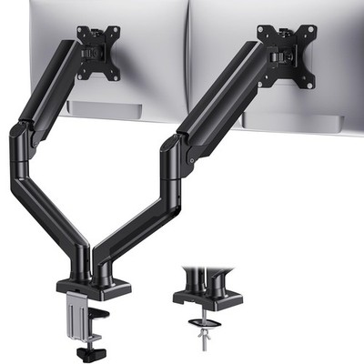 Dual Monitor Mount for 2 Monitors up to 32 inches, Each Arm Holds Max 22lbs, ...