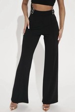 Fashion Nova Final One Black Career High Rise Stretch Pants Women’s Plus Size 1X