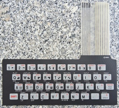 Original Sinclair ZX81 Keyboard Membrane Membrane Keyboard NOS Unused  1980 Rare