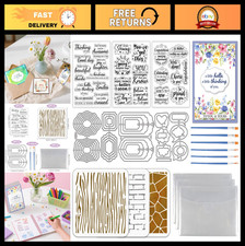 3 Sets Clear Stamps  Metal Cutting Dies for Card Making, Scrapbooking, Crafting