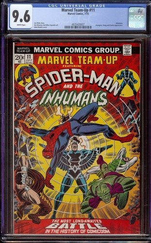 Marvel Team Up # 11 CGC 9.6 White (Marvel, 1973) Inhumans & Kang appearance