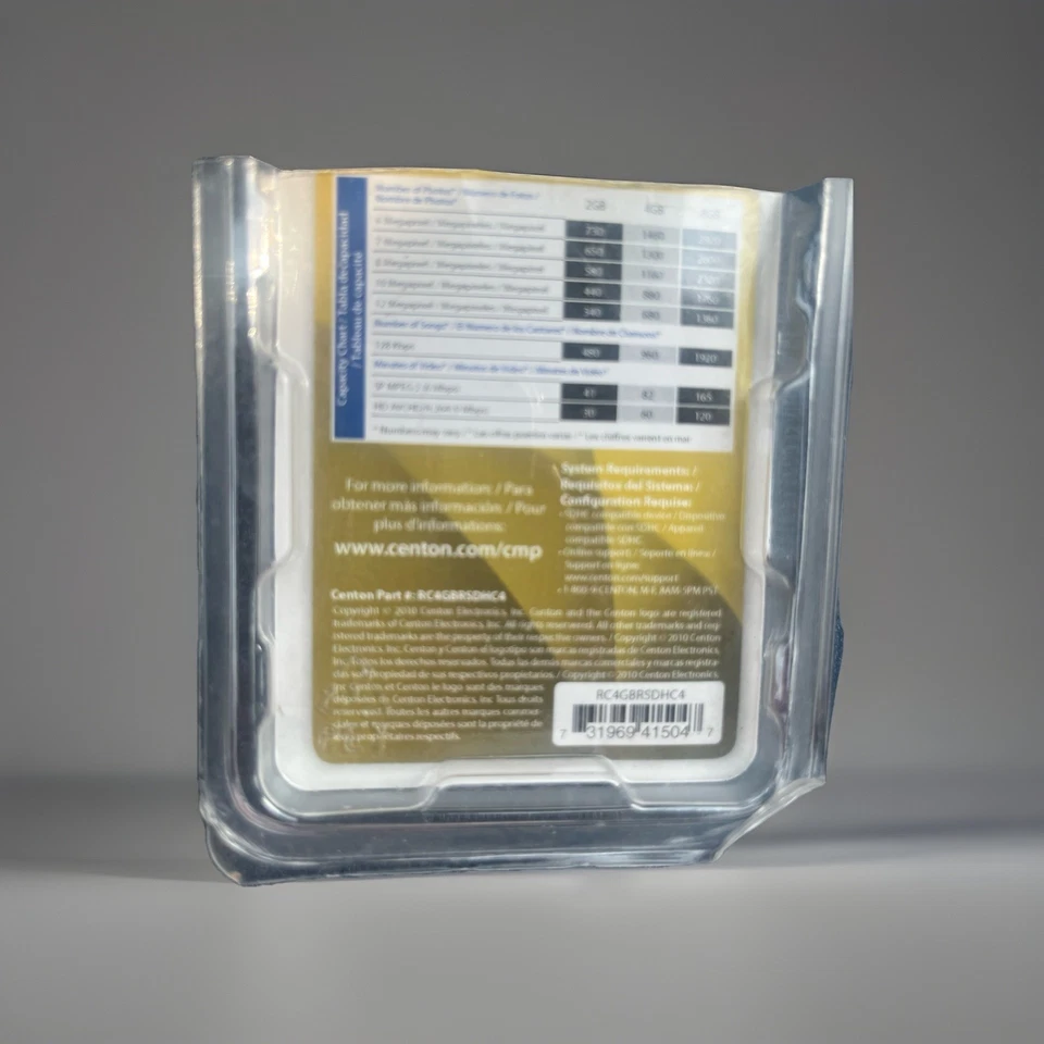 Centon 4GB SD Flash Memory Cards Class 4 - Image 2 of 2