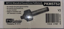 PSI Woodworking PKMSTS2 Live Tailstock Mandrel Saver #2 Morse Taper