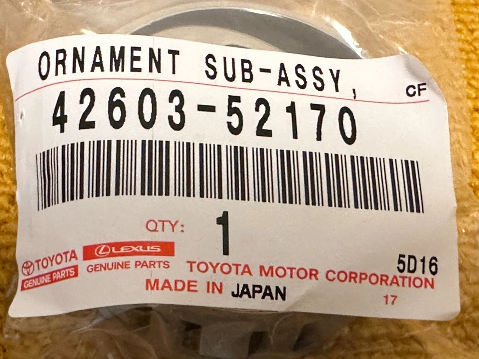 Toyota Genuine Prius Corolla Wheel Center Cap 4 Pieces Set 42603-52170 OEM JDM - Image 2 of 4