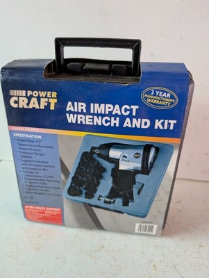 Power Craft PCAT16 1/2'' Druckluft Schlagschrauber und Kit