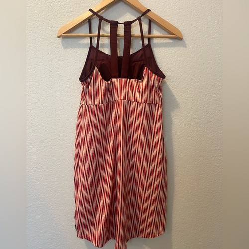 The North Face Exposure Workout Tennis Dress Red White Athleisure Women S EUC - Picture 2 of 9