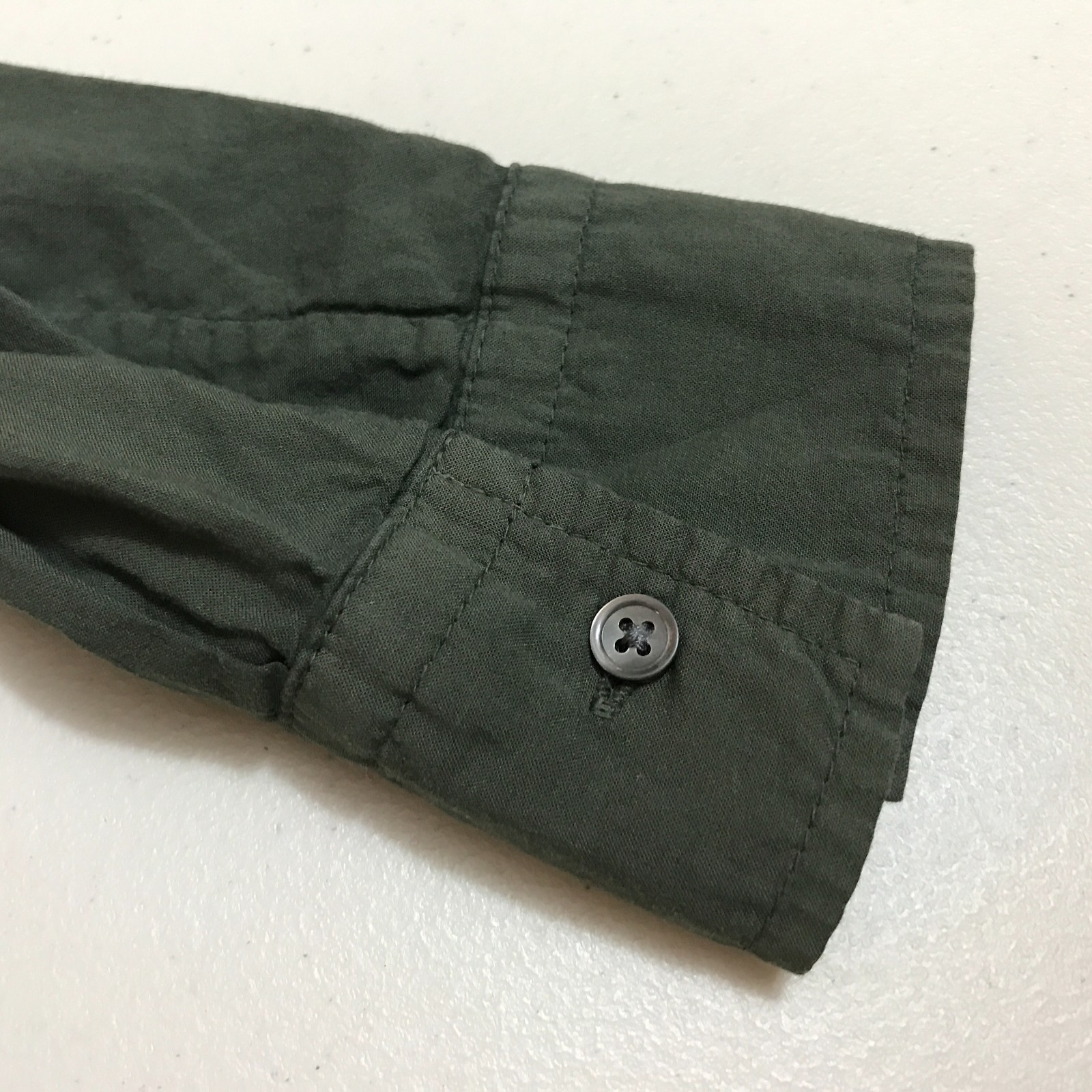 James Perse Split Mandarin Collar Button-Up Cotto… - image 3