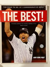 NEW YORK YANKEES 2009 NY POST WORLD SERIES COMMEMORATIVE BOOK-DEREK JETER/A-ROD