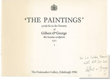 PAINTINGS with Us in the Nature of Gilbert and George the Human 1st ed #153624
